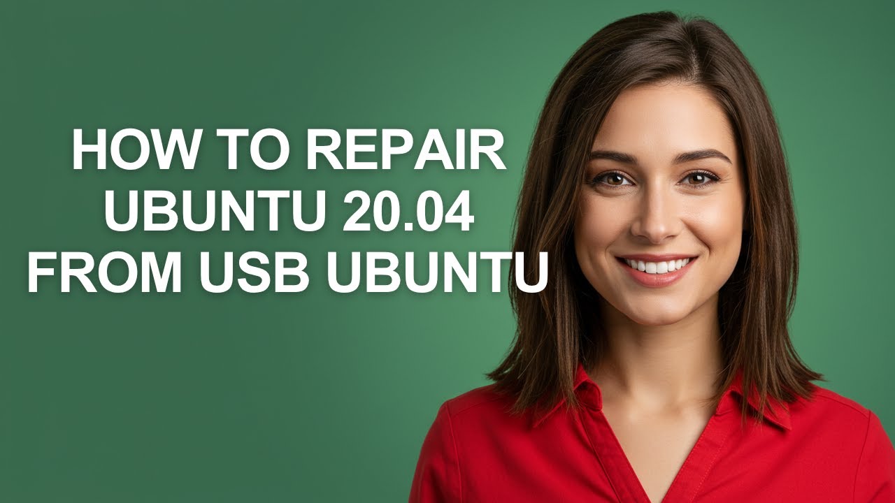 How to Repair Ubuntu 20.04 From Usb Ubuntu - AshleyHowTo
