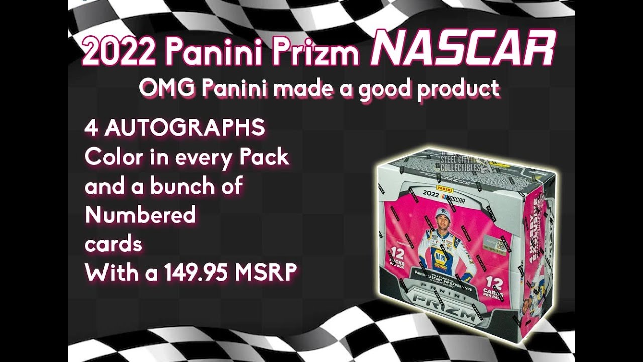 Best Panini Box I’ve opened in 3 Years 2022 Panini Prizm Nascar Case Hit??