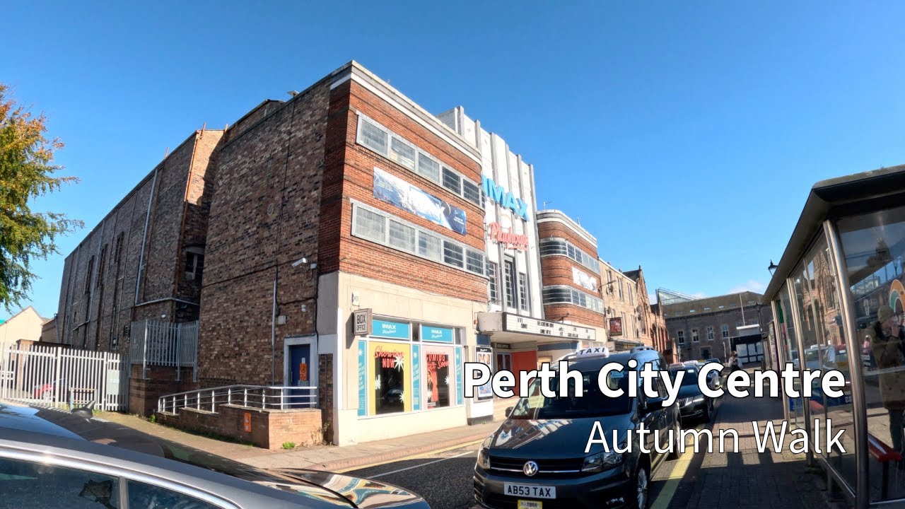 Sunny Autumn Walk Through Perth City Centre | Relaxing Ambient Sounds