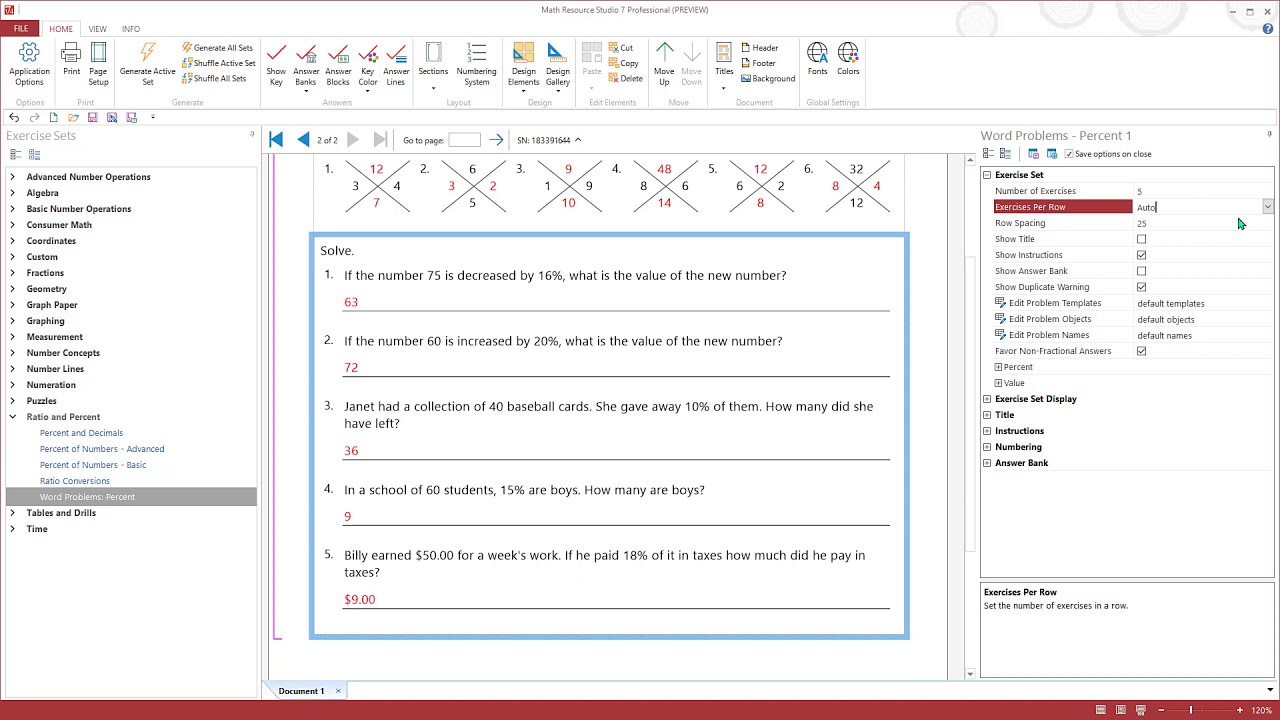 Math Resource Studio 7: Tour of What's New
