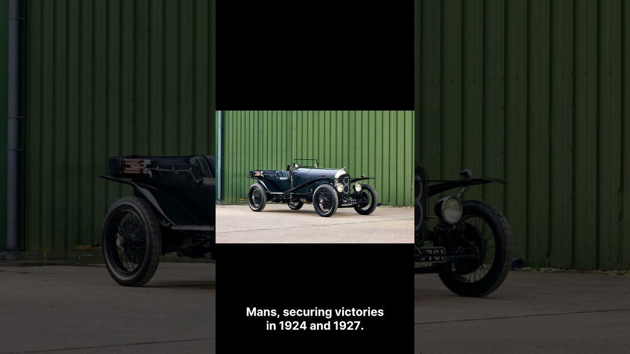 Bentley's The Gentleman's Racer: Bentley's Sporting Legacy Begins Mans Legend