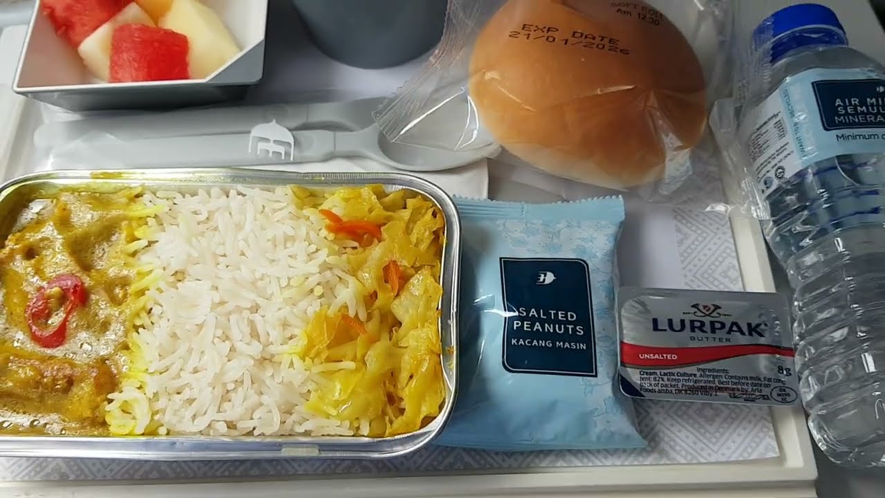 Malaysia Airlines MH Lunch KLIA T1 KUL - CGK Soekarno-Hatta International Airport Jakarta Indonesia