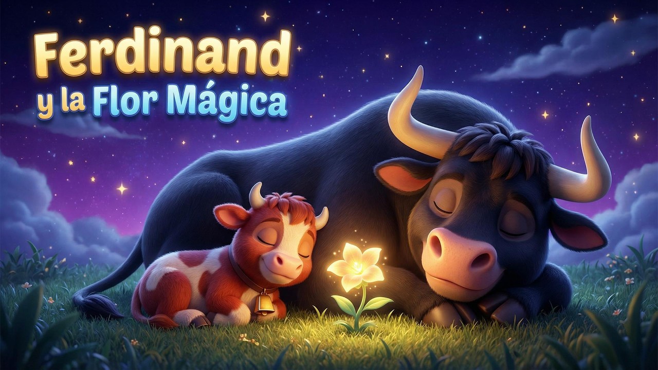 Ferdinand y la Flor Mágica 🌸 Cuento para Dormir (8 Horas Música Relajante) | Instant Baby Sleep