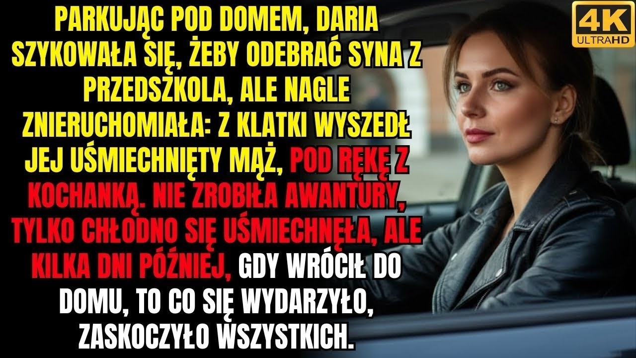 Kiedy podjechałam samochodem pod dom, zobaczyłam mojego męża wychodzącego z naszej klatki razem z