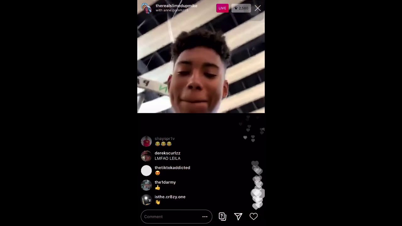 anne.commzz8 instagram live with mike, vallyk, derektrendz
