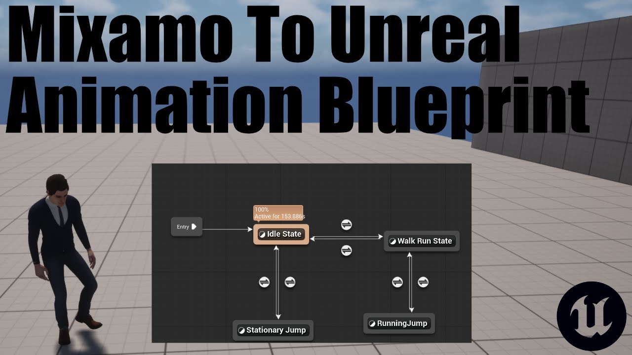 UE5 || Mixamo To Unreal Animation Blueprint Tutorial For Unreal Engine 5