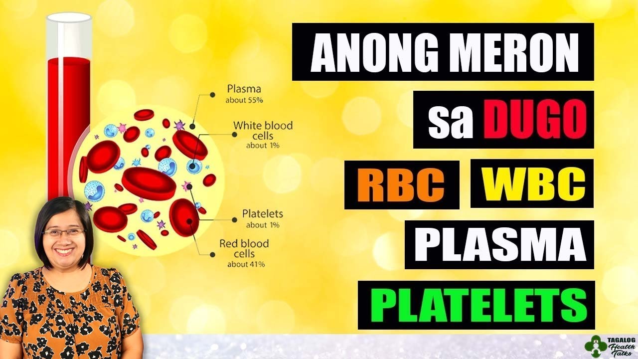 Ano Meron sa Dugo (RBC, WBC, Platelets, Plasma) - Tagalog Health | Nurse Dianne