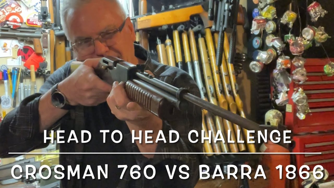 Head to head challenge Crosman tootsie roll 760 Vs. Barra 1866 pumpers ftw!