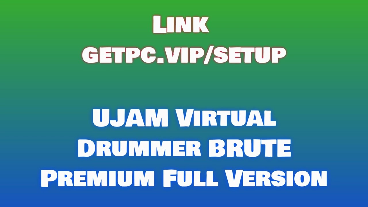 🔸UJAM Virtual Drummer BRUTE😉 HOW TO INSTALL 💻PC/LAPTOP [TUTORIAL 2024 no charge👌]