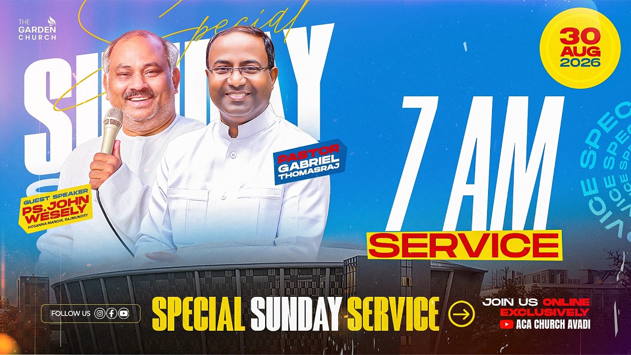 LIVE | Sunday Service - 2 | 30 August 2026