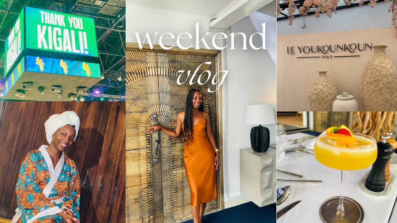 My Epic Weekend in Kigali 🇷🇼 | BAL Finals 🏀 ,Le Youkounkoun , Sauna & Massage at Cocoskincare!