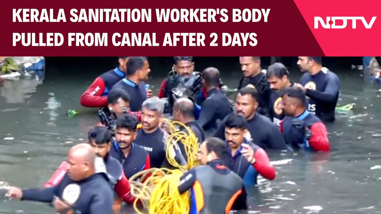 Kerala News | Kerala Sanitation Worker's Body Pulled From Canal After 2 Days