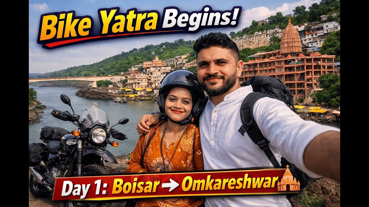 Mumbai to Omkareshwar & Ujjain | Pillion Ride Adventure with Wife Part - 01