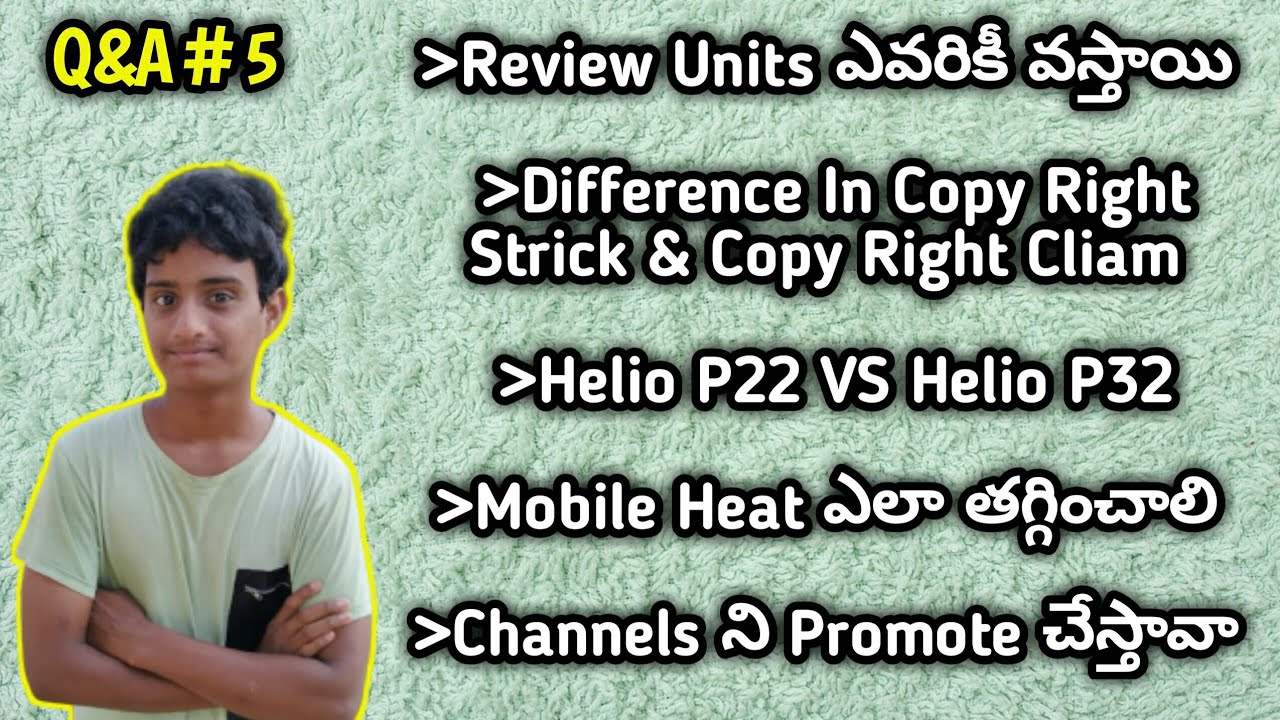 Q&A#5 difference in Copy Right Strick&Cliam, How To Control Mobile Heat, Review Units