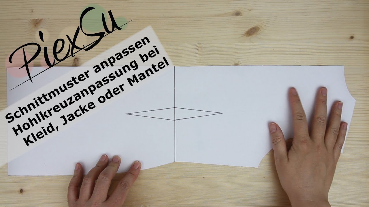 Schnittmuster anpassen für ein Hohlkreuz Kleid, Jacke Mantel | PiexSu