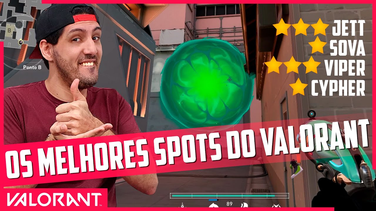 5 SPOTS INSANOS DO VALORANT! (Cypher, Sova, Viper e Jett) | Valorant Dicas