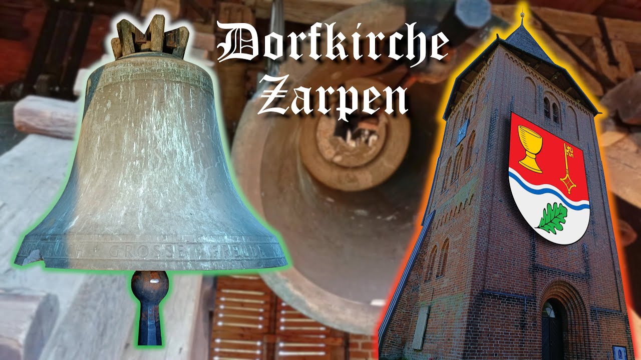 Zarpen: Dorfkirche Einzel- und Vollgel&auml;ute (Innenaufnahme)
