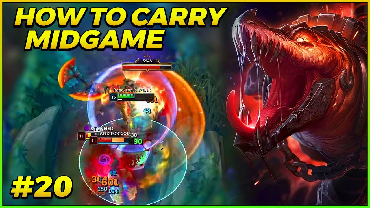 How To Steamroll Midgame | Renekton Vs Jayce | Commentary #20