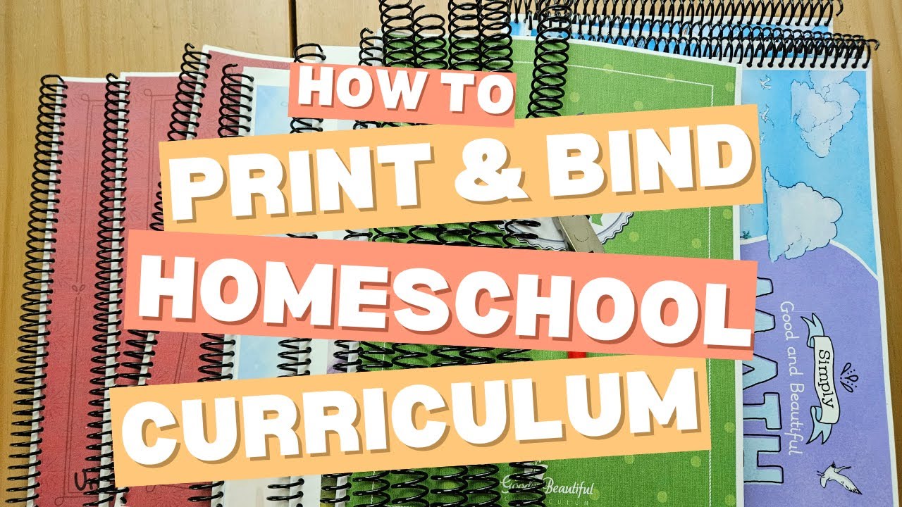 *EVERYTHING* YOU NEED TO KNOW to Print & Bind Homeschool Curriculum