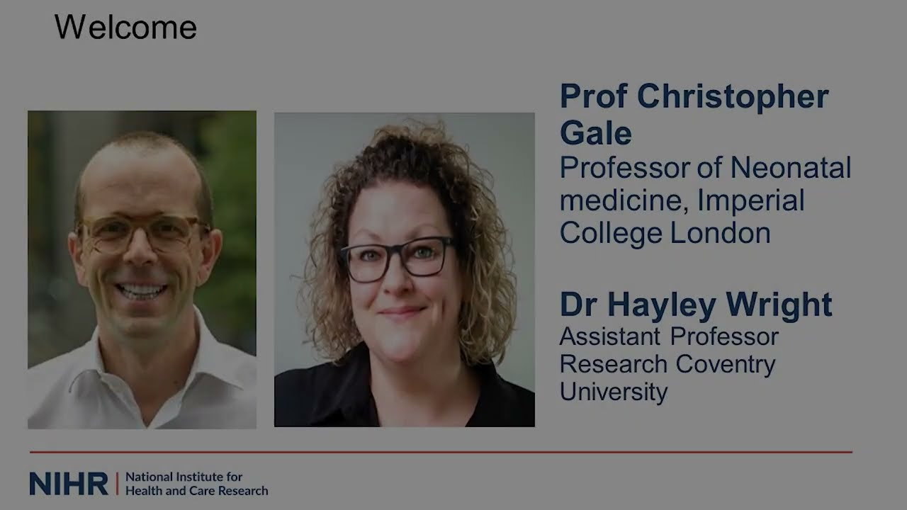 Prof Christopher Gale & Dr Hayley Wright - Research for patient benefit masterclass