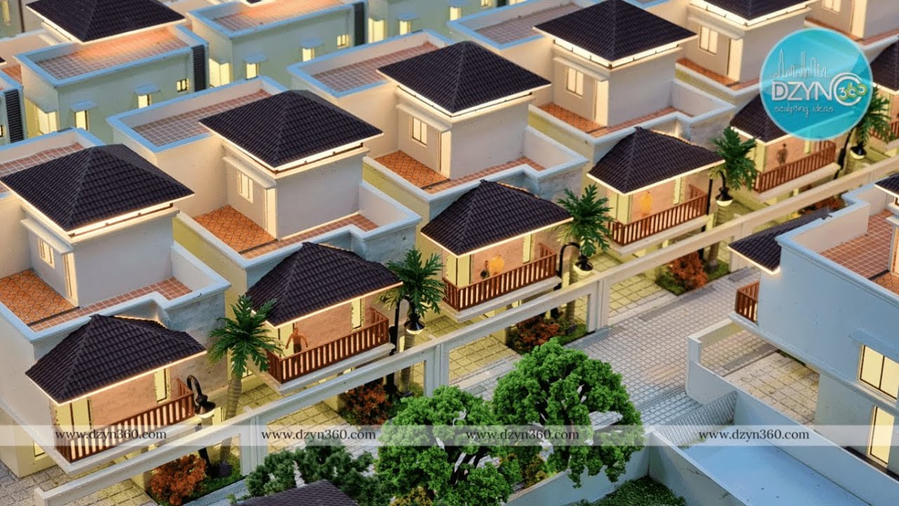 Modern Architecture Villa Model || Miniature scale villa model 🏡🏡 || DDZYN360