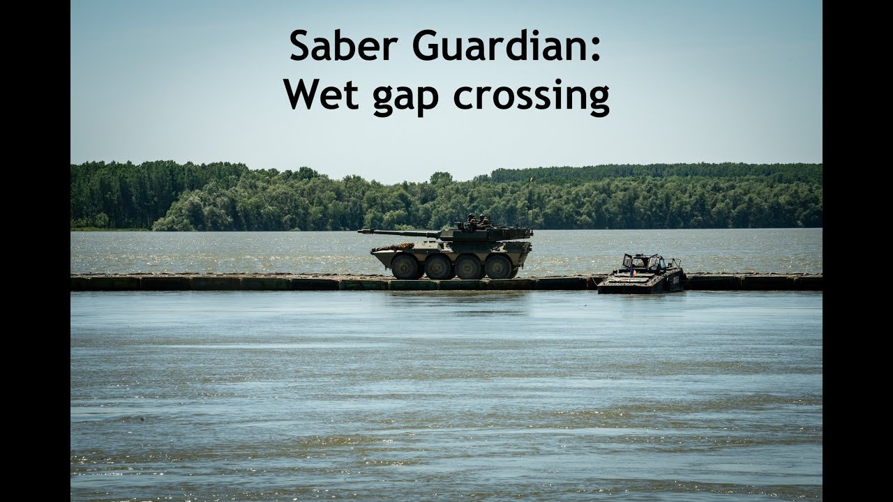 From one riverbank to the other: Saber Guardian puts wet gap crossing tactics on display