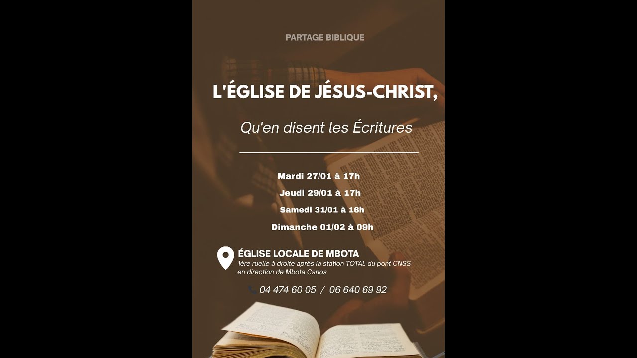 L'Église de Jésus Christ qu'en disent les Écritures_Jour 2
