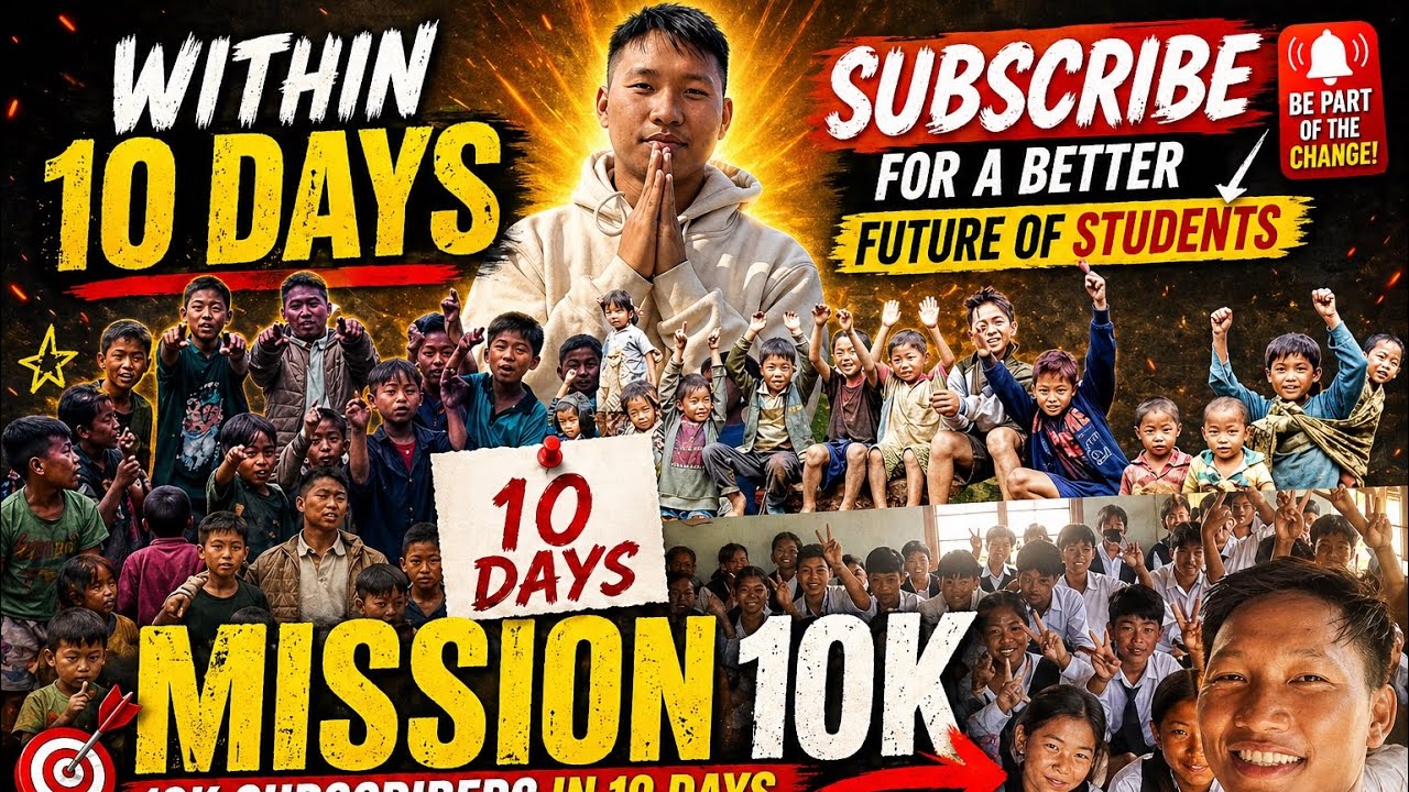 MISSION 10k SUBSCRIBERS IN 10 DAYS  BEGINS TODAY - SUBSCRIBE FOR THE BETTER FUTURE OF STUDENTS 