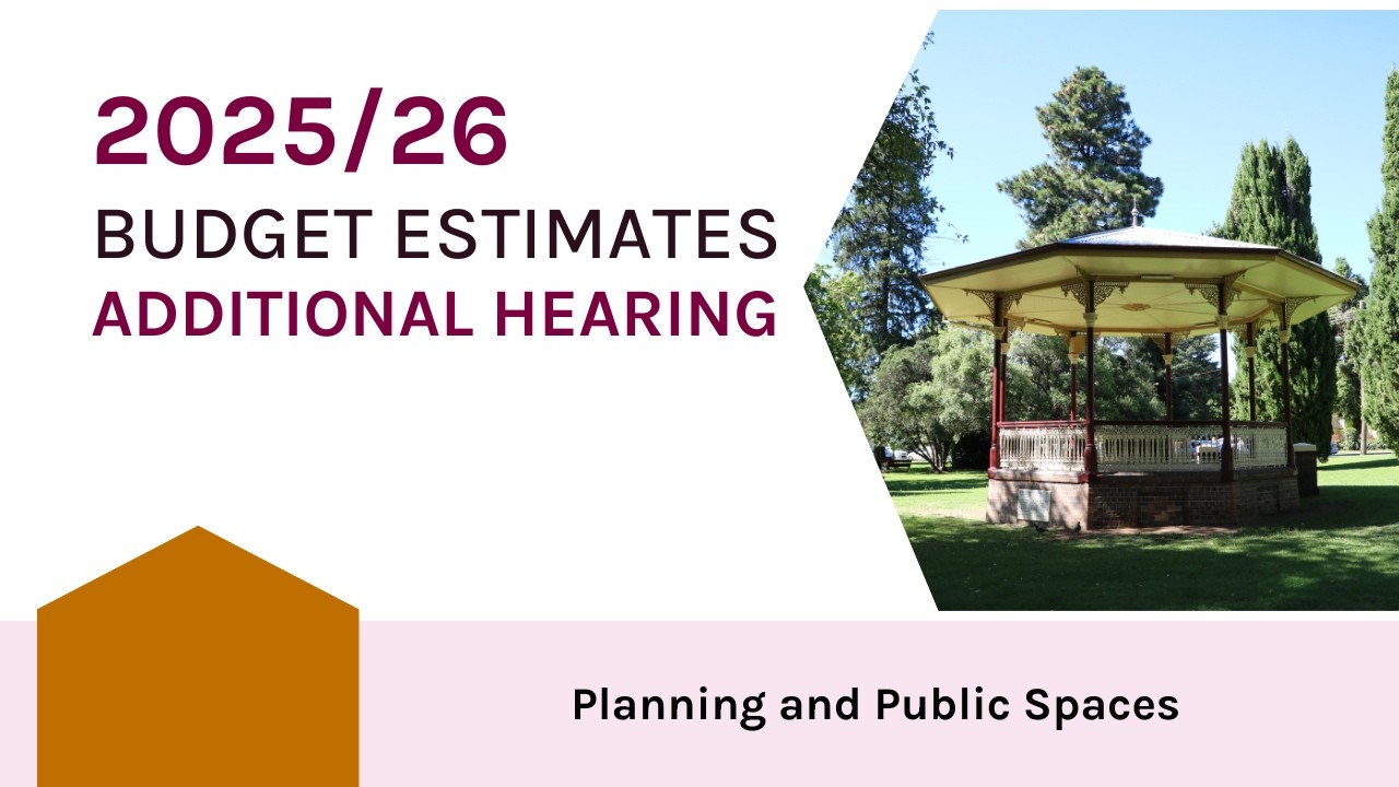 Budget Estimates 2025-2026 - Hon Mr Paul Scully MP - Thursday 26 February 2026