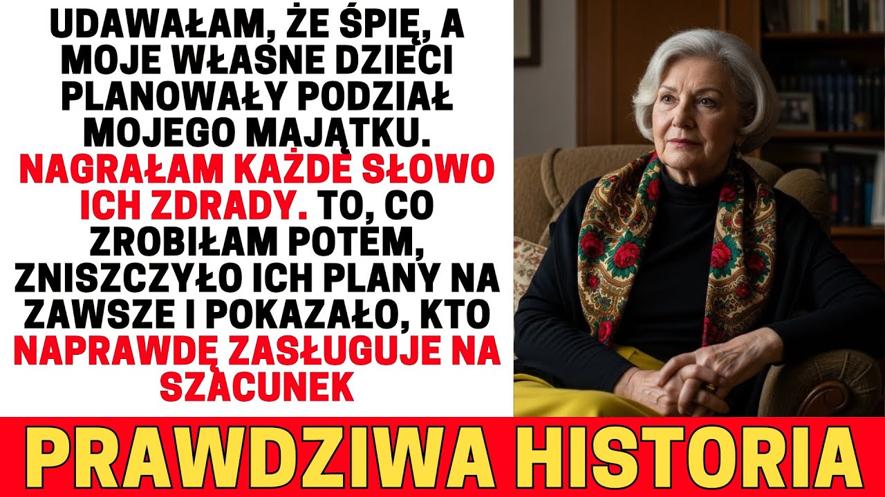 Leżałam cicho, a oni dzielili mój majątek. Każde słowo zapisałam