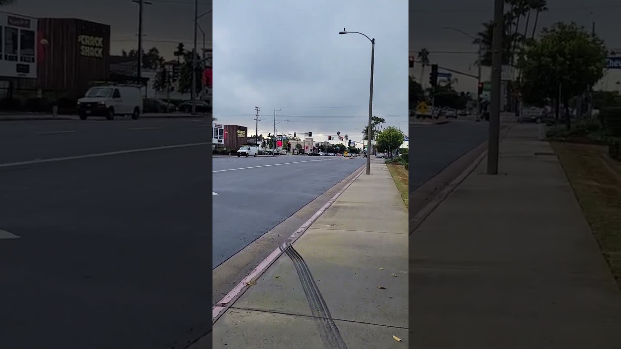 Walk down 17th street in Costa Mesa California.