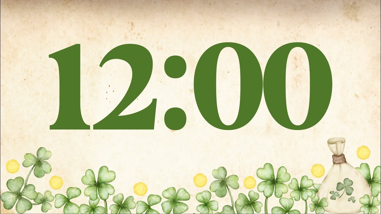 12 Minute Saint Patrick&rsquo;s Day Timer (Glockenspiel Tones at End)