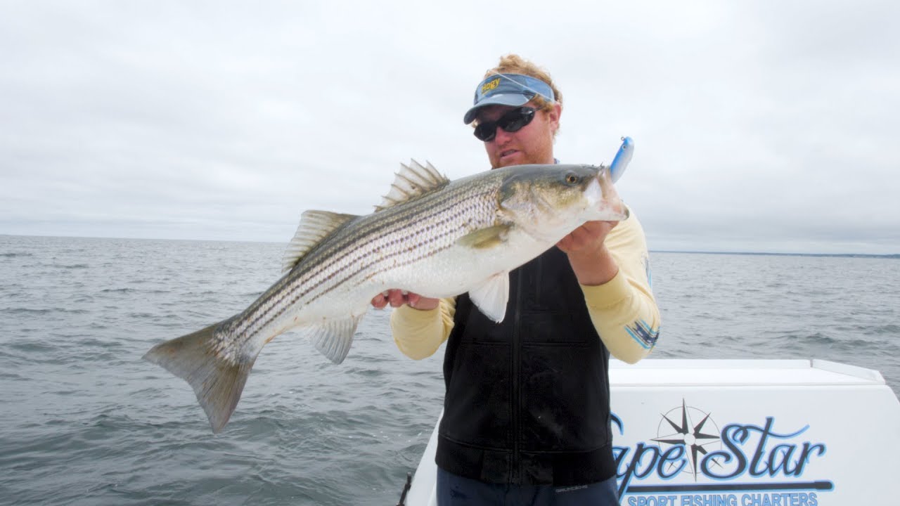 Striper Fishing in Cape Cod Bay with Capt. Cullen Lundholm