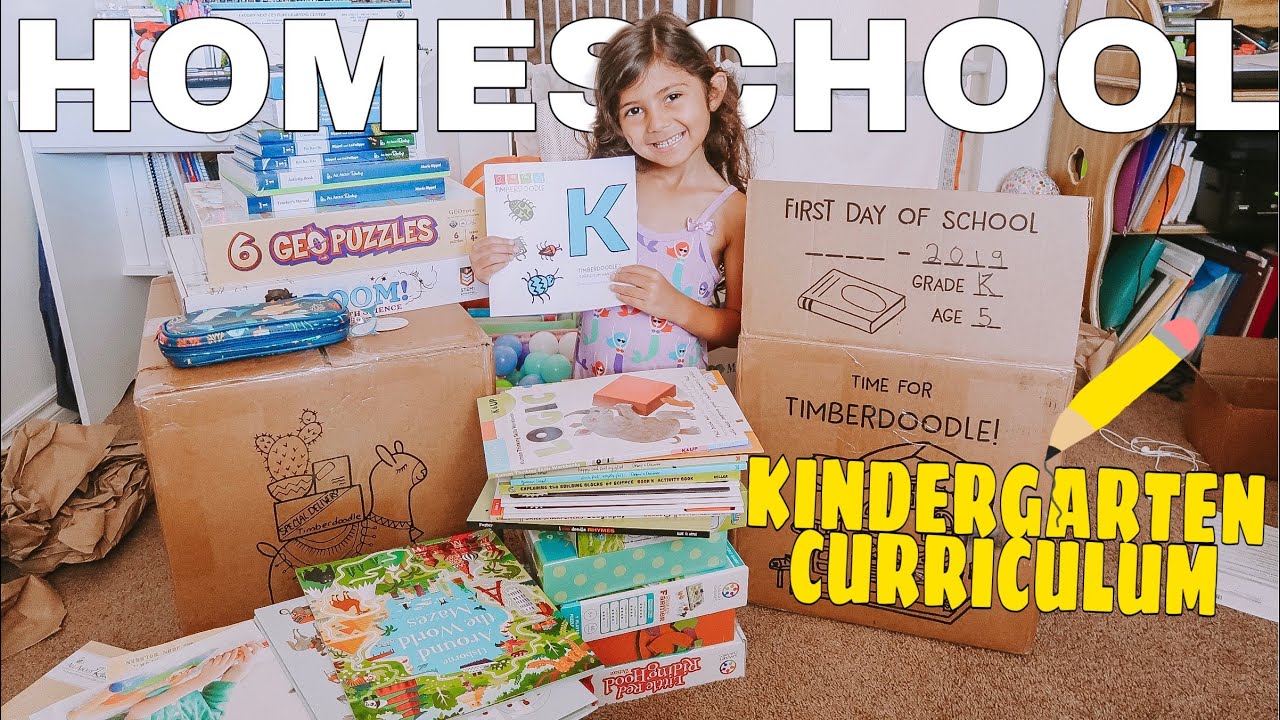 TIMBERDOODLE KINDERGARTEN HOMESCHOOL CURRICULUM UNBOXING 2019