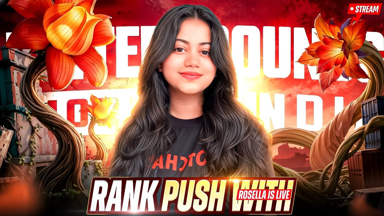 🥶TOP 100 CONQUEROR RANK PUSH DAY -10 BGMI LIVE 🔴| ROSELLA IS LIVE |