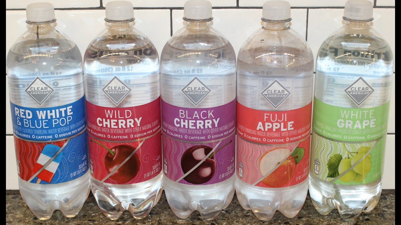 Clear American (Walmart): Red, White & Blue Pop, Wild Cherry, Black Cherry, Fuji Apple, White Grape