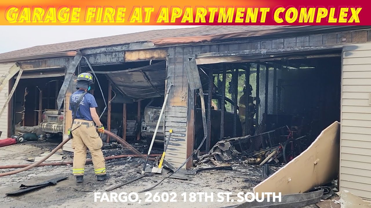 Garage Fire At Fargo Apartment Complex
