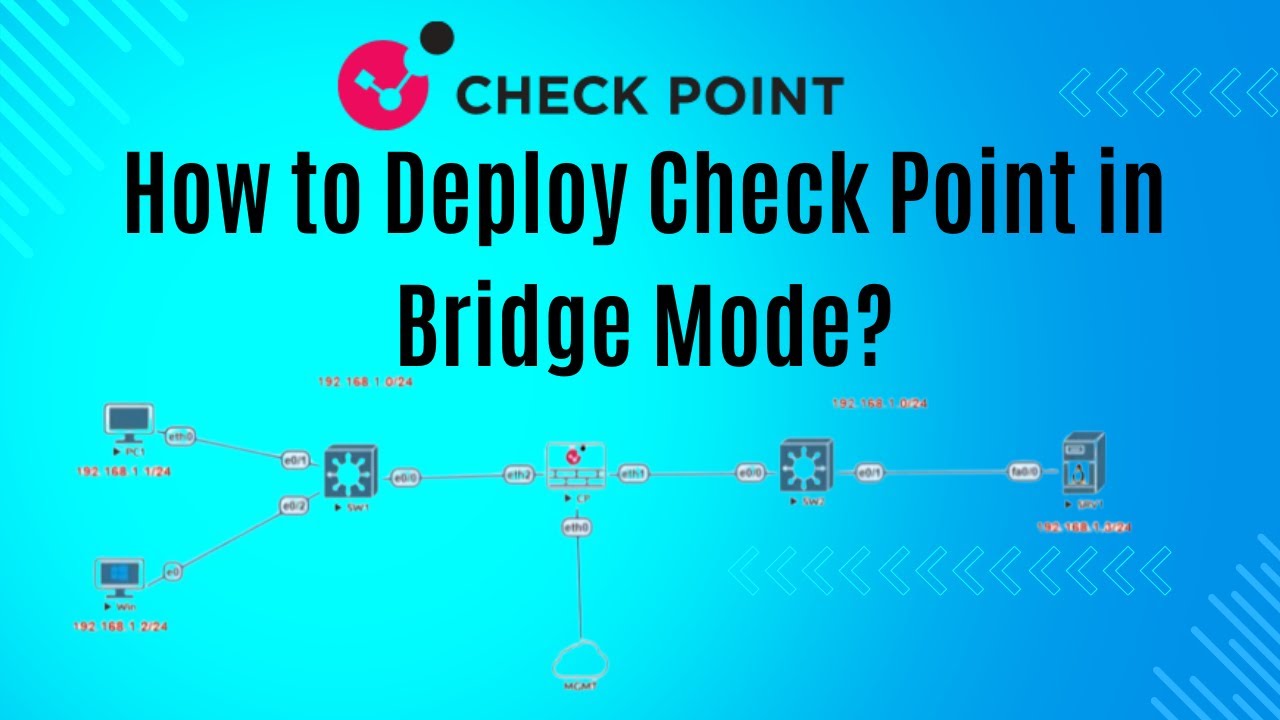 How to Deploy Check Point firewall in Bridge Mode? | CheckPoint Firewall