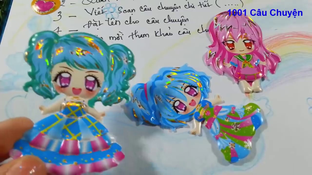 #2 Hướng dẫn tạo câu chuyện Sticker dễ nhất/CHUYỆN CÁCH CÔ TIÊN XANH TẠO CẦU VỒNG - TRỜI XANH MÁT