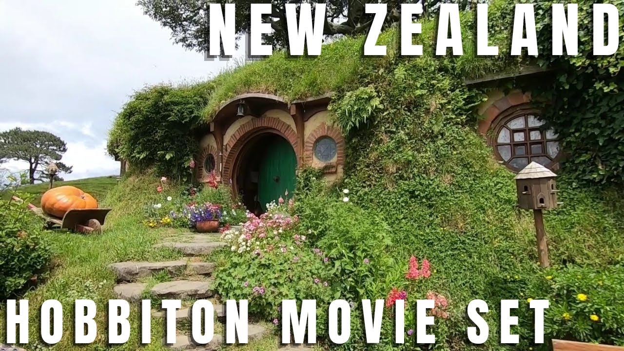 Walking Tour in The Middle Earth - Hobbiton Movie Set Part 1 | Hobbit Holes | New Zealand