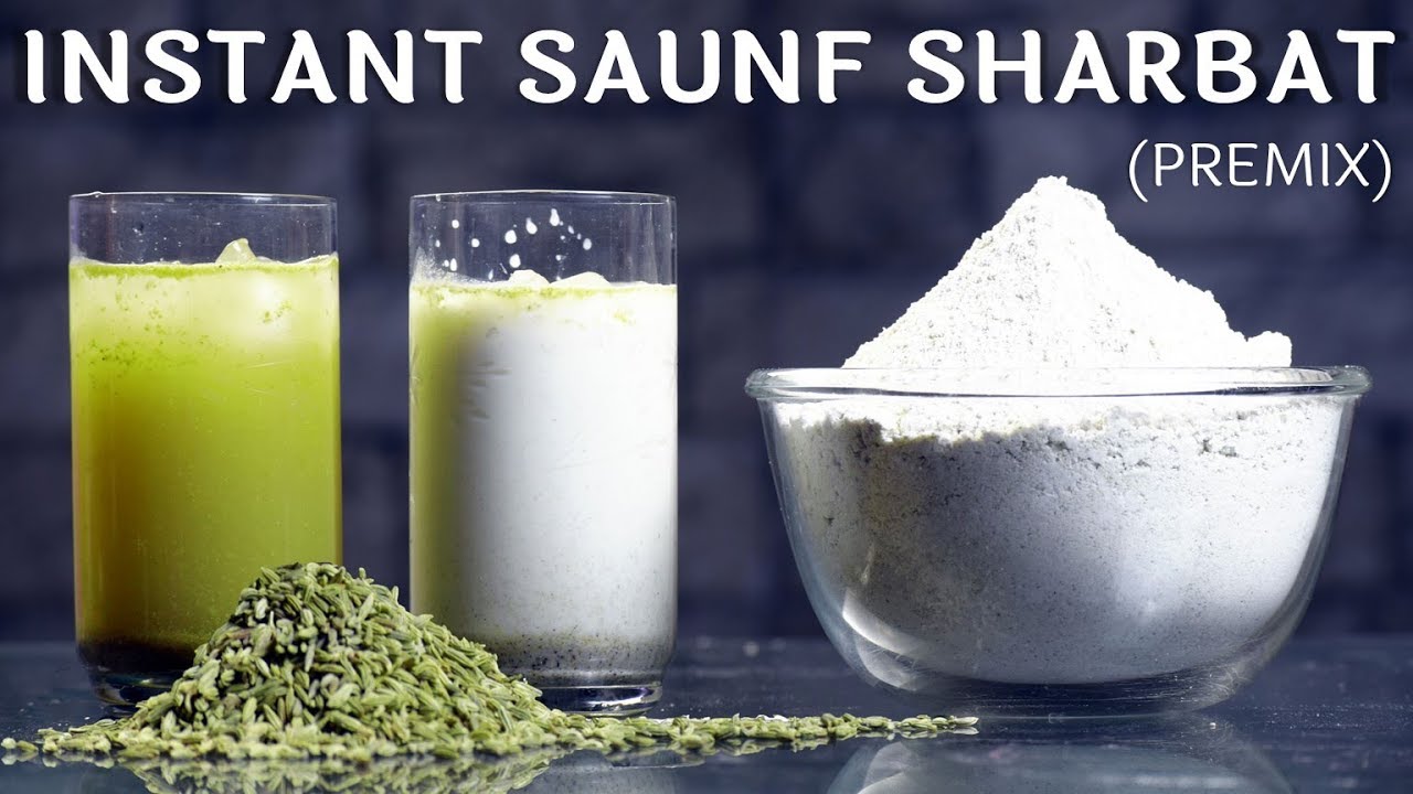 १ साल तक चलने वाला सौंफ़ के शरबत का प्रीमिक्स​ | Instant Saunf Sharbat Premix