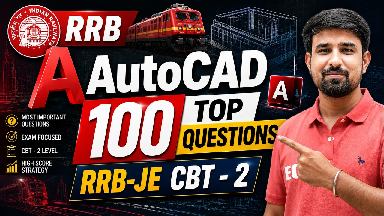 RRB JE CBT 2 Civil | RRB JE CBT 2 Civil Engineering Marathon for Complete Revision #autocad #rrbje