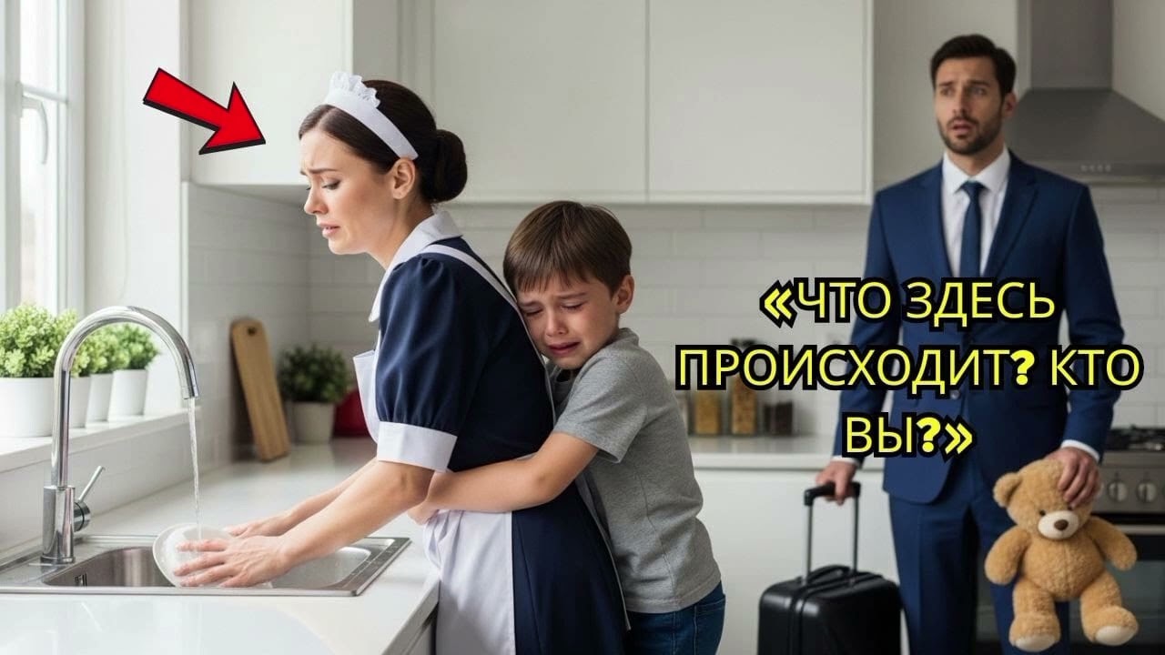 Миллионер возвращается домой и с удивлением находит в кухне новую горничную и единственного сына