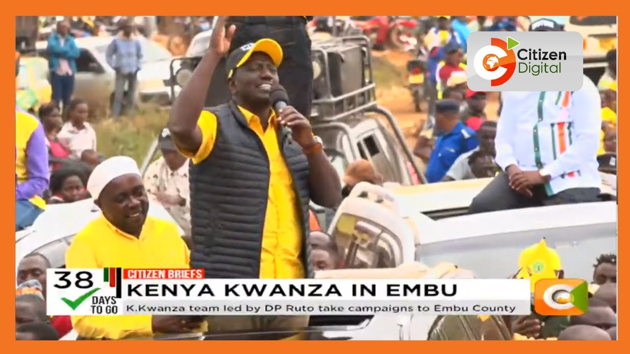 Kenya Kwanza team led by DP Ruto take campaigns to Embu County
