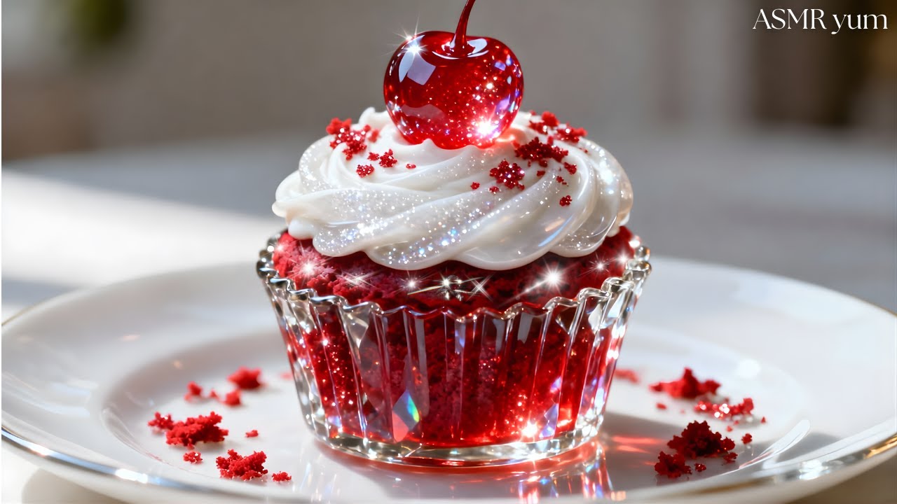 I Made Cherry Muffins Out of GLASS (Unreal Sound)😳🧁