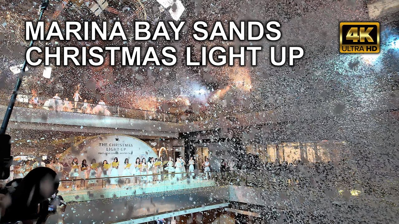 Marina Bay Sands Singapore - Christmas Light Up 2024