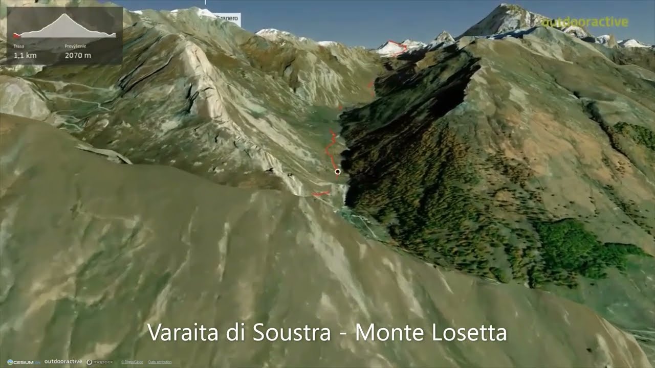 Varaita di Soustra - Monte Losetta ∆ hiking trails ∆ 3d-trail.com/italy/