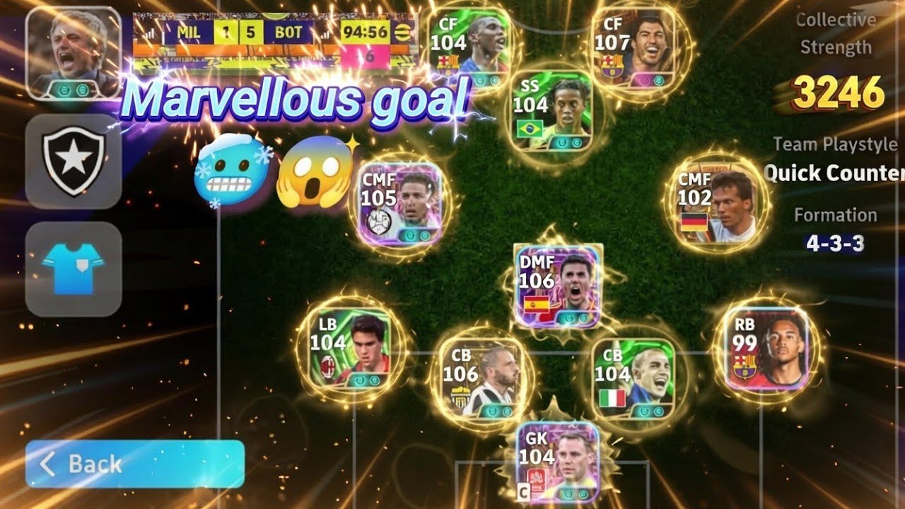 Played against the highest team strength in eFootball26 🔥 3246 💀 #efootball #pes #football