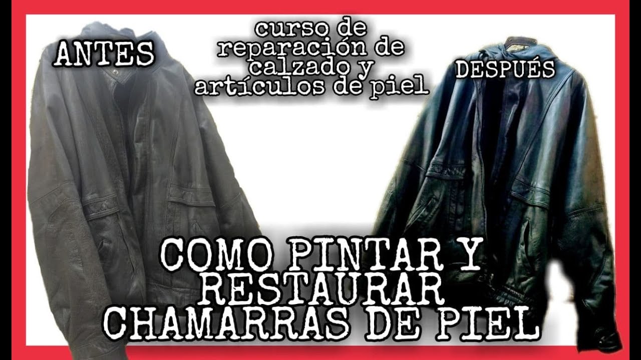 COMO PINTAR Y RESTAURAR CHAMARRAS DE PIEL CORRECTAMENTE🧥(TE EXPLICO PASO A PASO)