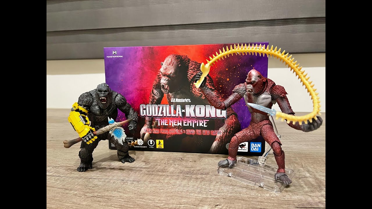 【S.H.MonsterArts】金剛宿敵or最廢反派!!? SHM《哥吉拉與金剛：新帝國》刀疤王開箱｜Skar King｜Godzilla x Kong: The New Empire